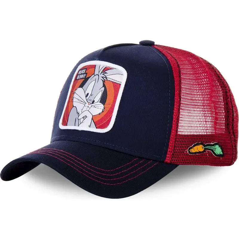 π§’ Anime Cartoon Snapback Cap π₯ Unisex Cotton Mesh Baseball Hat | Hip Hop & Trucker Style β³ overload