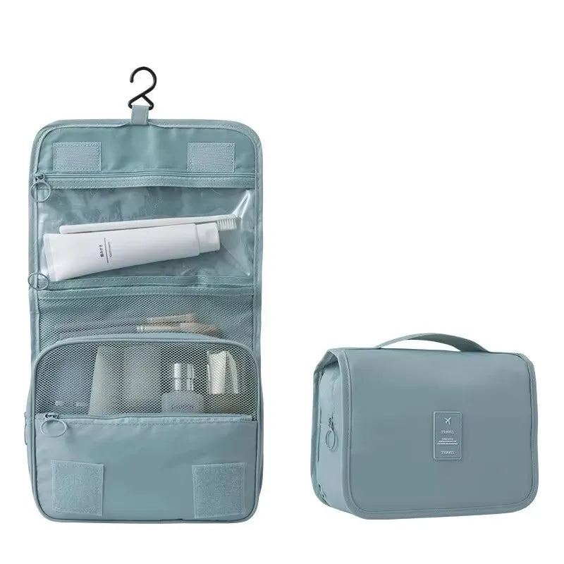 Cosmetics Storage Bag, Travel Multifunctional Makeup Bag Can Be Hung Wash Bag Large Capacity Dry Wet Separation Hand-Held Storag