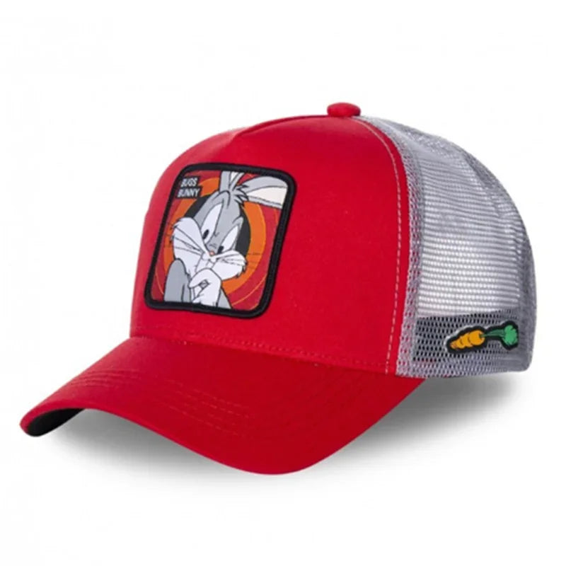 π§’ Anime Cartoon Snapback Cap π₯ Unisex Cotton Mesh Baseball Hat | Hip Hop & Trucker Style β³ overload