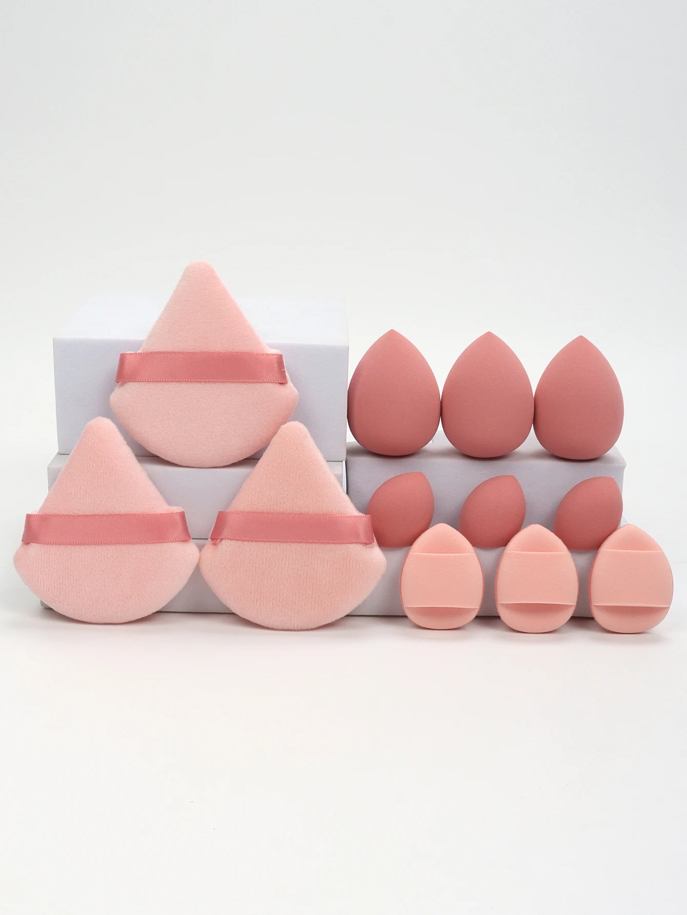 π 12-Piece All-Purpose Makeup Sponge Set π₯ Loose Powder Puffs + Air Cushion Puffs + Beauty Eggs β³ Professional Blend Kit