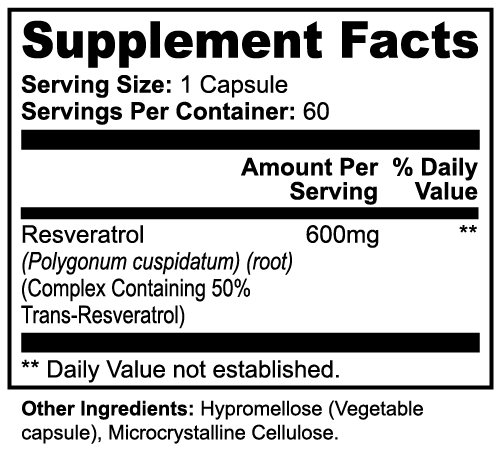 YouthCell Resveratrol 600mg