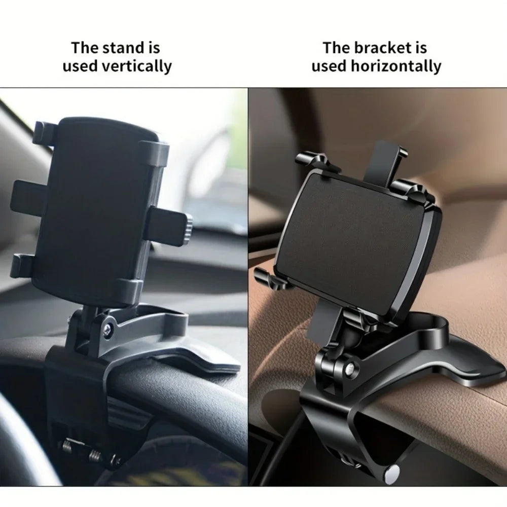 🚗 Universal Car Phone Holder 🔥 180° Rotating Dashboard Mount for iPhone, Samsung & GPS Devices ⏳