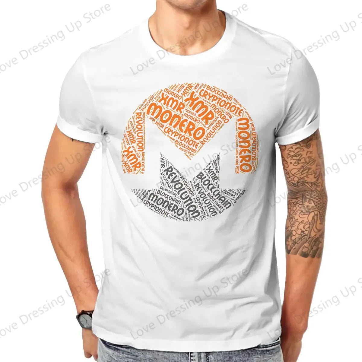 🪙 Blockchain Bitcoin Monero T-Shirt 🔥 Vintage Graphic Cotton Streetwear for Men ⏳ satoshi nakamoto Summer Top
