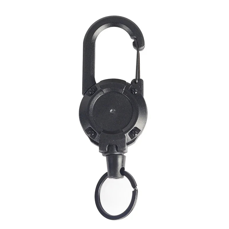 🔒 Retractable Anti-Theft Keychain – Heavy-Duty Metal with Mountaineering Clip