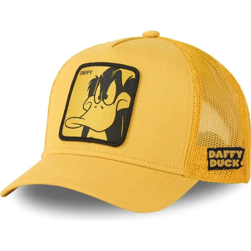 π§’ Anime Cartoon Snapback Cap π₯ Unisex Cotton Mesh Baseball Hat | Hip Hop & Trucker Style β³ overload