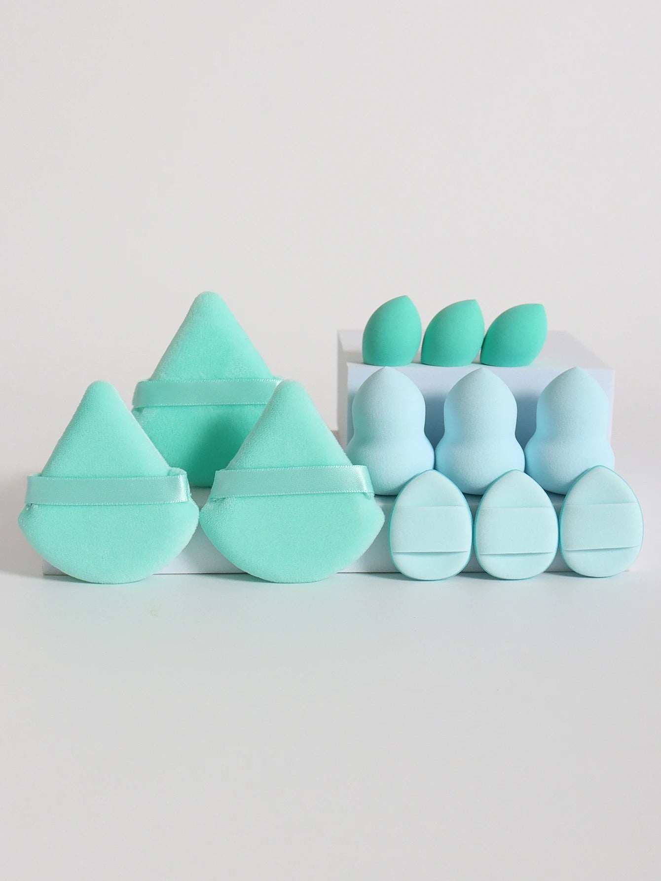 π 12-Piece All-Purpose Makeup Sponge Set π₯ Loose Powder Puffs + Air Cushion Puffs + Beauty Eggs β³ Professional Blend Kit