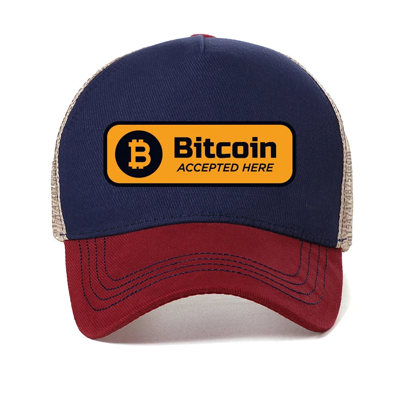 Bitcoin Homme De Marque Baseball cap Fashion Funny Elon Reeve Musk doge cap Summer Mesh breathable trucker hat
