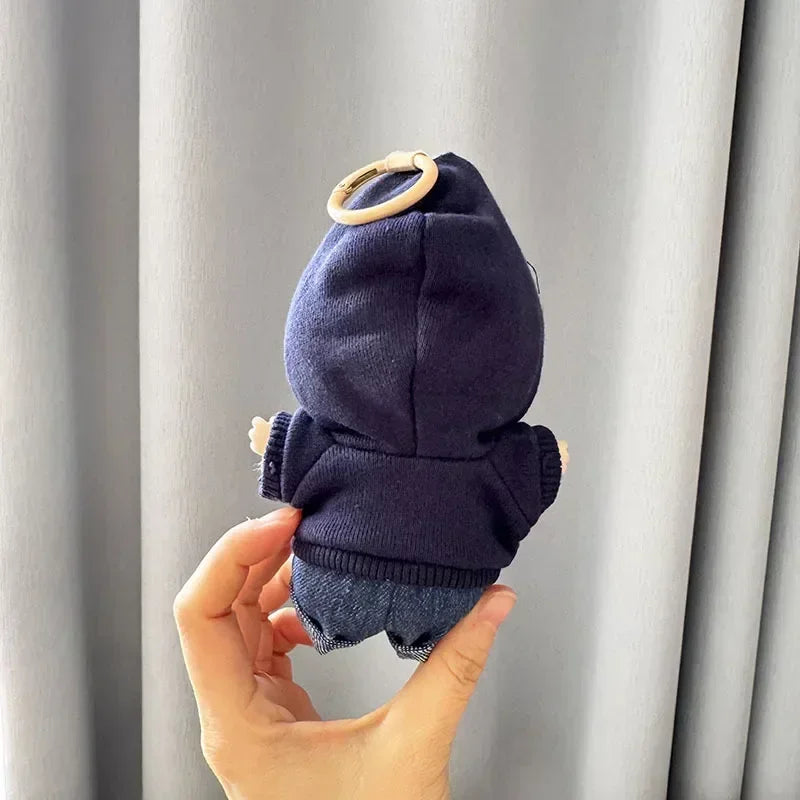 17cm Labubu Idol Doll Hoodie Outfit | Cute Mini Plush Clothes – Kpop EXO Inspired Doll Accessories & Gifts