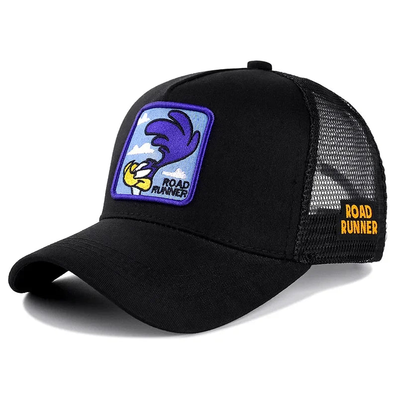 π§’ Anime Cartoon Snapback Cap π₯ Unisex Cotton Mesh Baseball Hat | Hip Hop & Trucker Style β³ overload