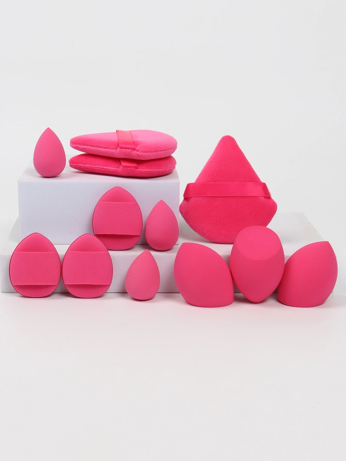 π 12-Piece All-Purpose Makeup Sponge Set π₯ Loose Powder Puffs + Air Cushion Puffs + Beauty Eggs β³ Professional Blend Kit