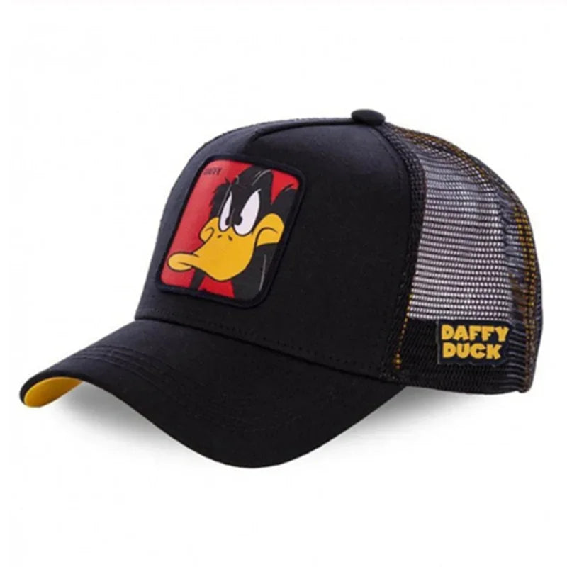 π§’ Anime Cartoon Snapback Cap π₯ Unisex Cotton Mesh Baseball Hat | Hip Hop & Trucker Style β³ overload