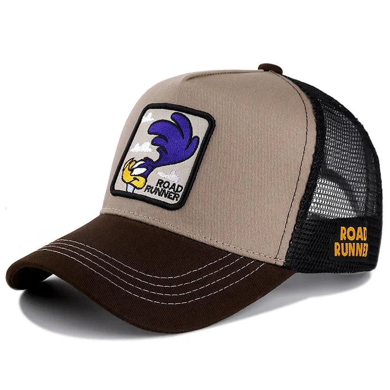 π§’ Anime Cartoon Snapback Cap π₯ Unisex Cotton Mesh Baseball Hat | Hip Hop & Trucker Style β³ overload