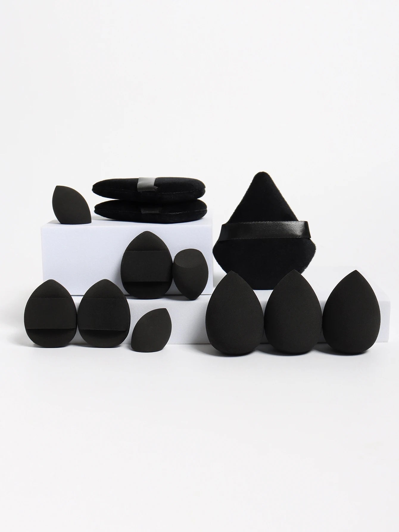 π 12-Piece All-Purpose Makeup Sponge Set π₯ Loose Powder Puffs + Air Cushion Puffs + Beauty Eggs β³ Professional Blend Kit