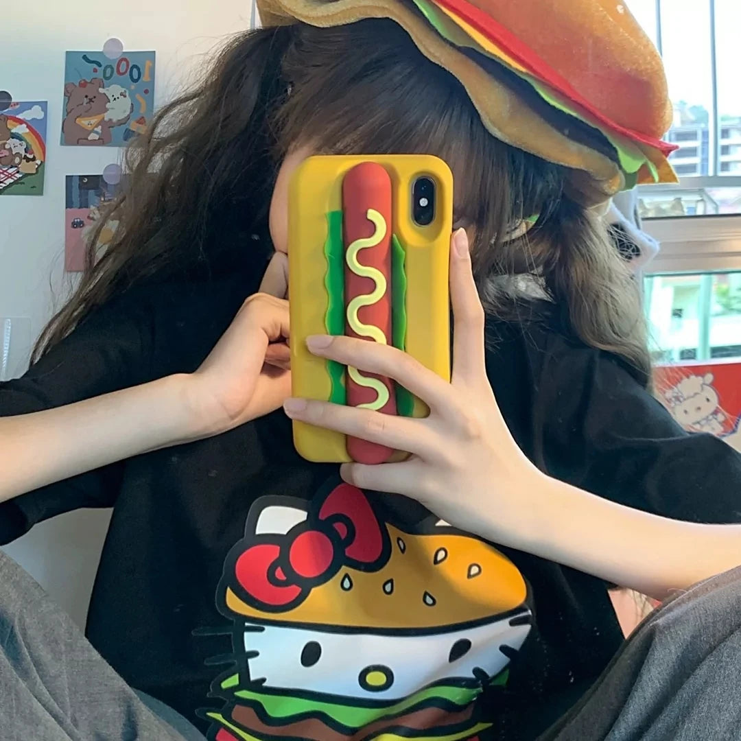 Hamburg Kitt.y Cute Style Womans T Shirt Cotton Leisure Tee Clothing Anime Fashion T-Shirts Outdoor Popular Short Sleeved
