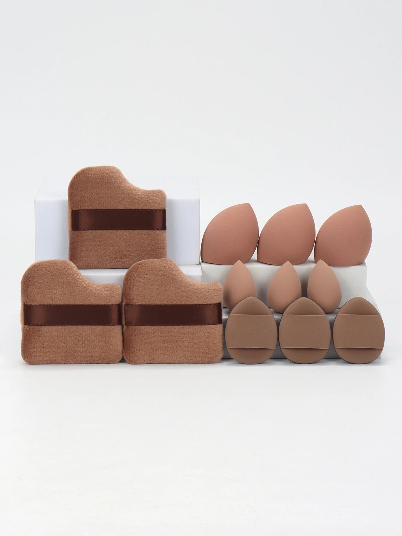 π 12-Piece All-Purpose Makeup Sponge Set π₯ Loose Powder Puffs + Air Cushion Puffs + Beauty Eggs β³ Professional Blend Kit