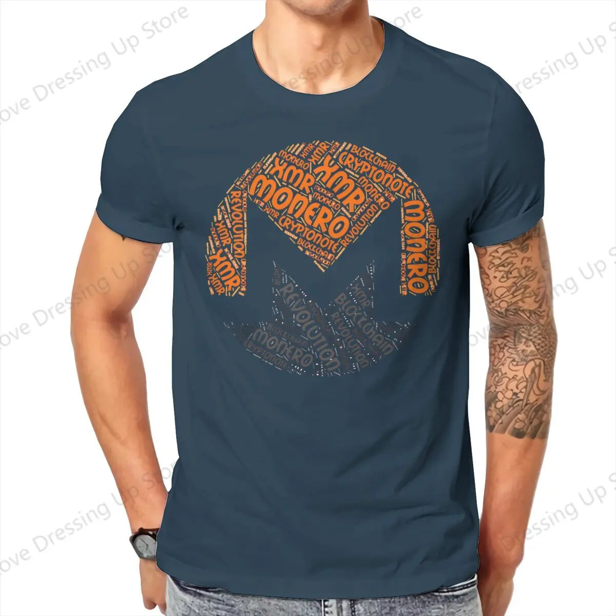 🪙 Blockchain Bitcoin Monero T-Shirt 🔥 Vintage Graphic Cotton Streetwear for Men ⏳ satoshi nakamoto Summer Top