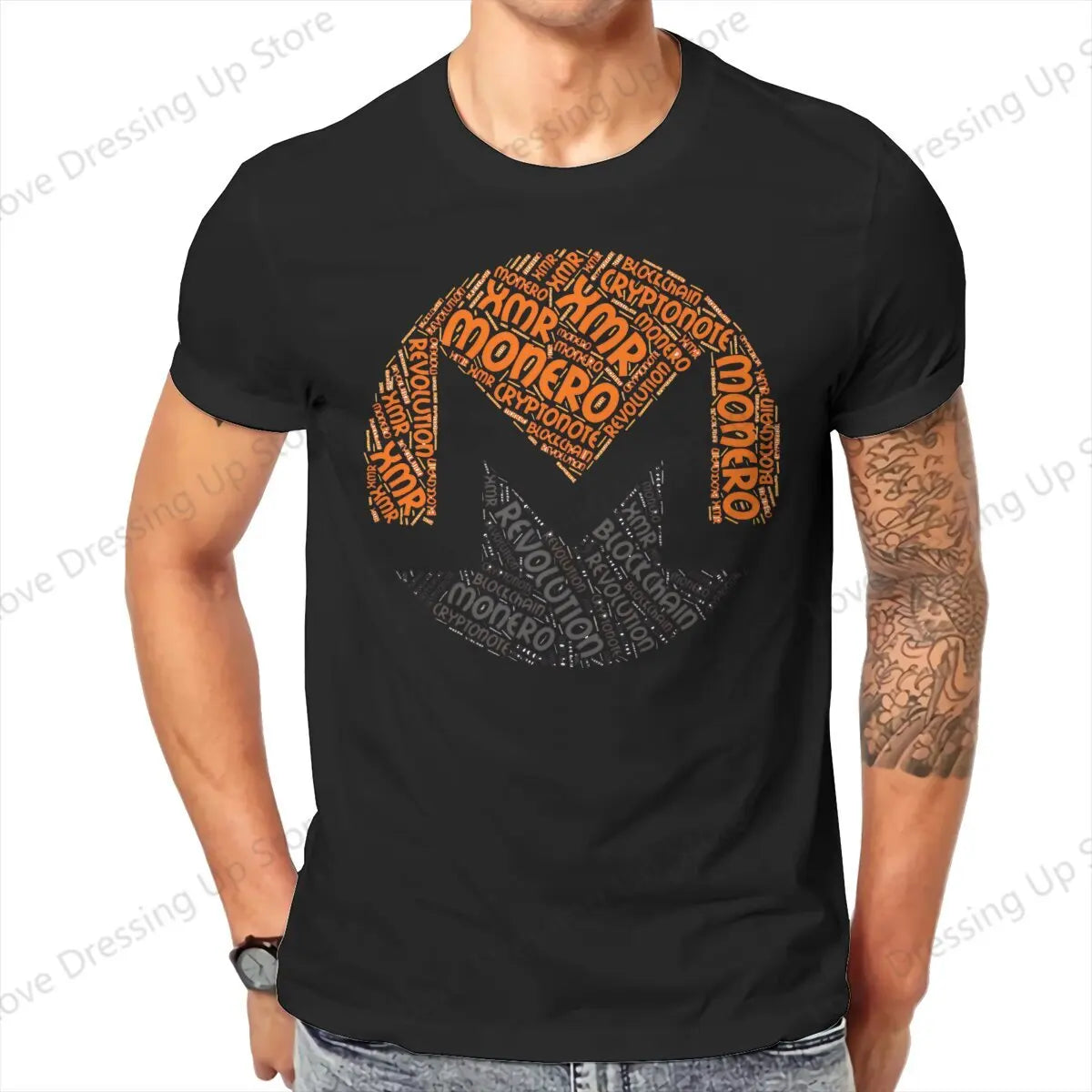 🪙 Blockchain Bitcoin Monero T-Shirt 🔥 Vintage Graphic Cotton Streetwear for Men ⏳ satoshi nakamoto Summer Top