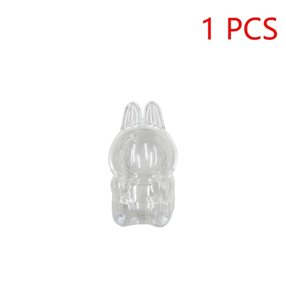 Clear Doll Display Box for Labubu - Dustproof Transparent Storage Case, DIY Collectible Accessories & Party Gift