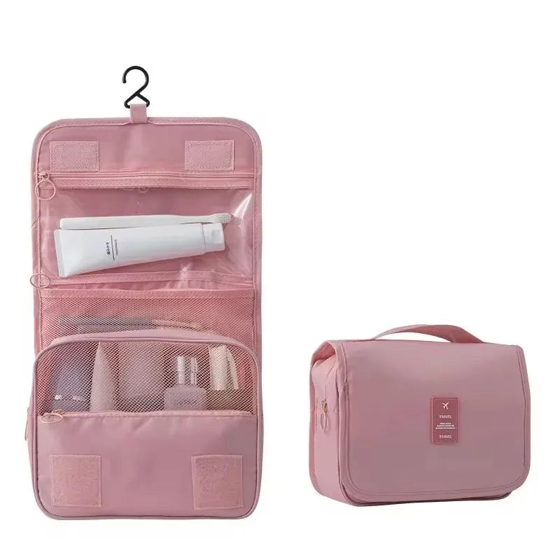 Cosmetics Storage Bag, Travel Multifunctional Makeup Bag Can Be Hung Wash Bag Large Capacity Dry Wet Separation Hand-Held Storag