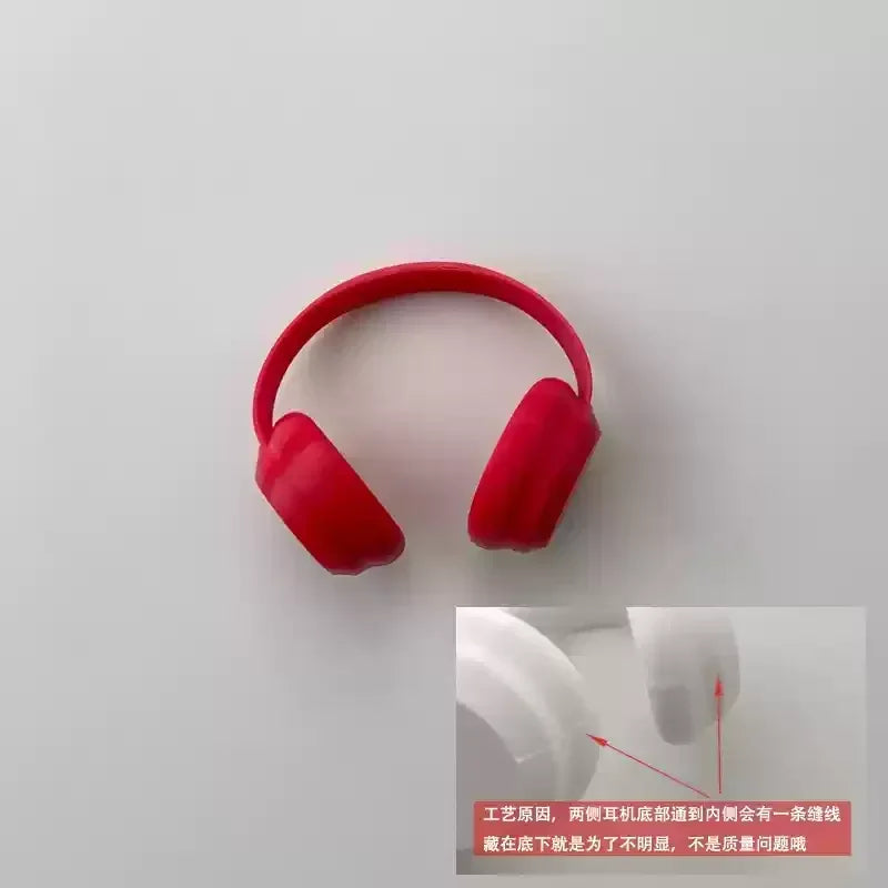 Labubu Accessories:17cm Labubu Fashion Earphone Accessories 10cm Cotton Doll Earphones Macaron Color Doll Earphones
