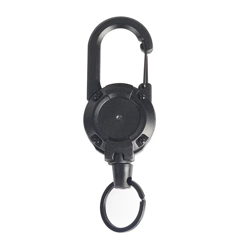 🔒 Retractable Anti-Theft Keychain – Heavy-Duty Metal with Mountaineering Clip