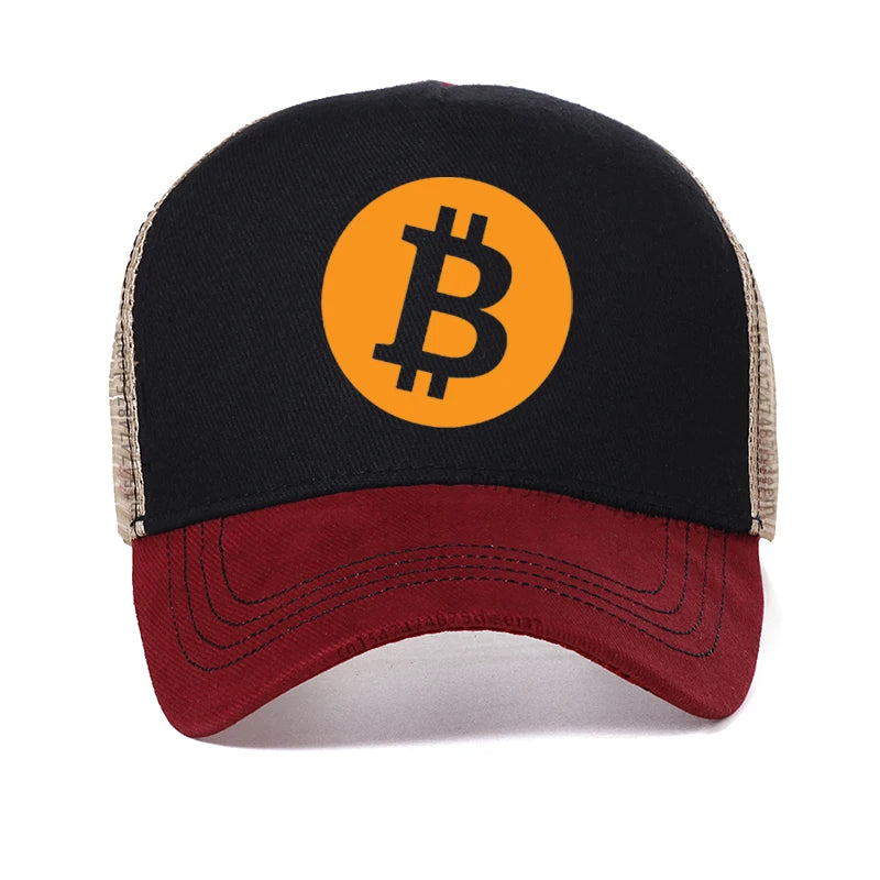 Bitcoin Homme De Marque Baseball cap Fashion Funny Elon Reeve Musk doge cap Summer Mesh breathable trucker hat