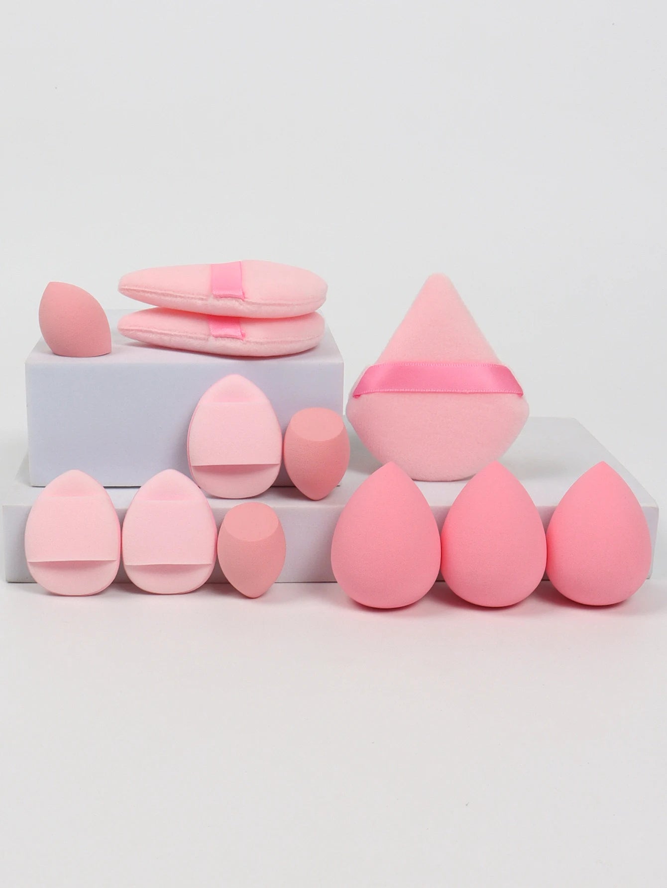 π 12-Piece All-Purpose Makeup Sponge Set π₯ Loose Powder Puffs + Air Cushion Puffs + Beauty Eggs β³ Professional Blend Kit