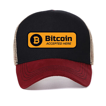 Bitcoin Homme De Marque Baseball cap Fashion Funny Elon Reeve Musk doge cap Summer Mesh breathable trucker hat