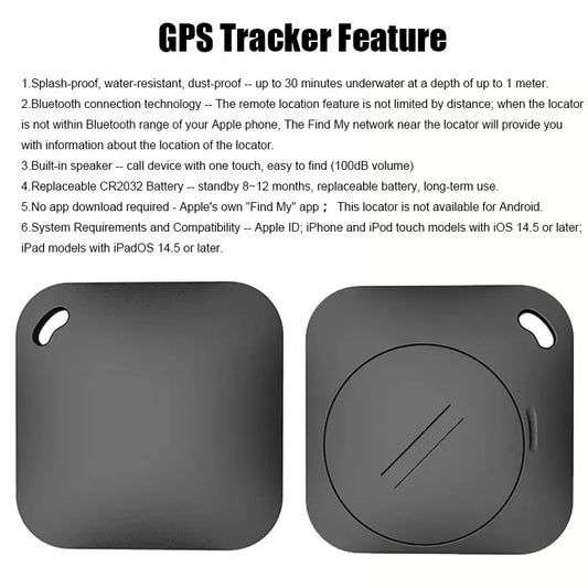 📍 Smart Bluetooth GPS Tracker 🔥 Works with Apple Find My App | Anti-Lost MFI Certified Locator for Keys, Pets & Kids ⏳