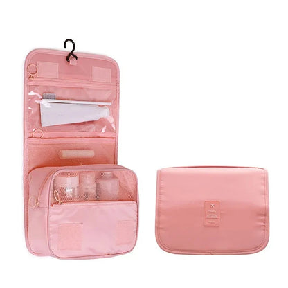 Cosmetics Storage Bag, Travel Multifunctional Makeup Bag Can Be Hung Wash Bag Large Capacity Dry Wet Separation Hand-Held Storag