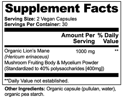 Lion’s Mane Mushroom – Mind & Memory Power