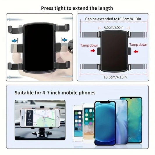 Universal Car Phone Holder Dash Board Car Smartphone Stand 360° Rotation Portable GPS Support Bracket For iPhone Samsung Xiaomi