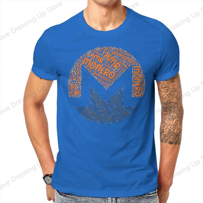 🪙 Blockchain Bitcoin Monero T-Shirt 🔥 Vintage Graphic Cotton Streetwear for Men ⏳ satoshi nakamoto Summer Top