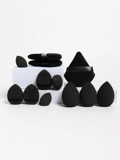 💋 12-Piece All-Purpose Makeup Sponge Set 🔥 Loose Powder Puffs + Air Cushion Puffs + Beauty Eggs ⏳ Professional Blend Kit