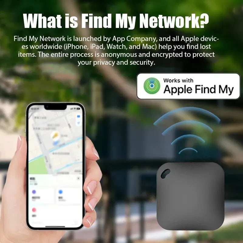 📍 Smart Bluetooth GPS Tracker 🔥 Works with Apple Find My App | MFI Certified Anti-Lost Locator for Keys, Pets & Kids ⏳