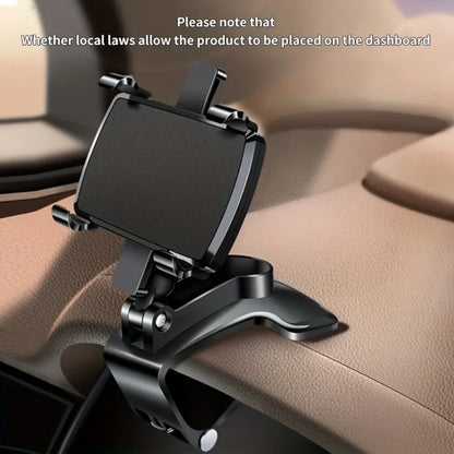 🚗 Universal Car Phone Holder 🔥 180° Rotating Dashboard Mount for iPhone, Samsung & GPS Devices ⏳