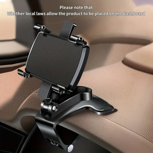 🚗 Universal Car Phone Holder 🔥 180° Rotating Dashboard Mount for iPhone, Samsung & GPS Devices ⏳