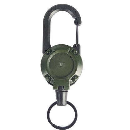 1/2/4pcs Extendable Retractable Holders Keychain Badge Reels Heavy Duty Clip With Carabiner Key Chain For Men Outdoor Bags