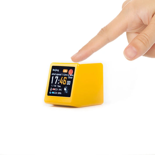 ⏱ Crypto Desk Ticker Gadget 🔥 Real-Time BTC ETH DOGE + Weather & Clock Display ⏳ Live Price Watcher