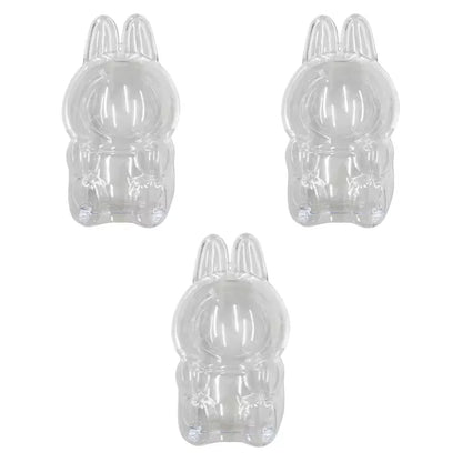 2025 LABUBU Clear Macaron Case Dust Case Popmart Bubble Mart Doll Accessories Elf Doll Cover Storage Box Christmas New Year Gift