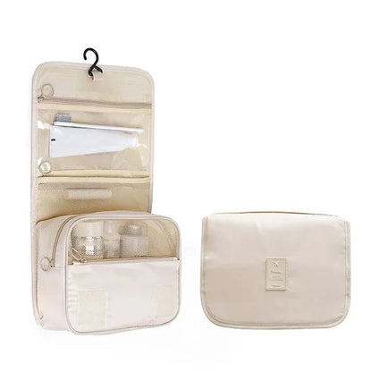 Cosmetics Storage Bag, Travel Multifunctional Makeup Bag Can Be Hung Wash Bag Large Capacity Dry Wet Separation Hand-Held Storag