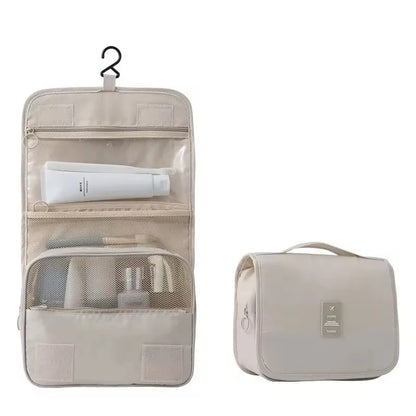 Cosmetics Storage Bag, Travel Multifunctional Makeup Bag Can Be Hung Wash Bag Large Capacity Dry Wet Separation Hand-Held Storag
