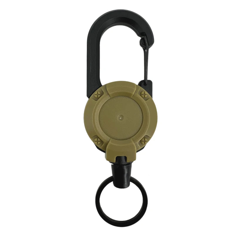 1/2/4pcs Extendable Retractable Holders Keychain Badge Reels Heavy Duty Clip With Carabiner Key Chain For Men Outdoor Bags