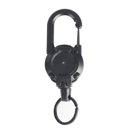 🔒 Retractable Anti-Theft Keychain – Heavy-Duty Metal with Mountaineering Clip